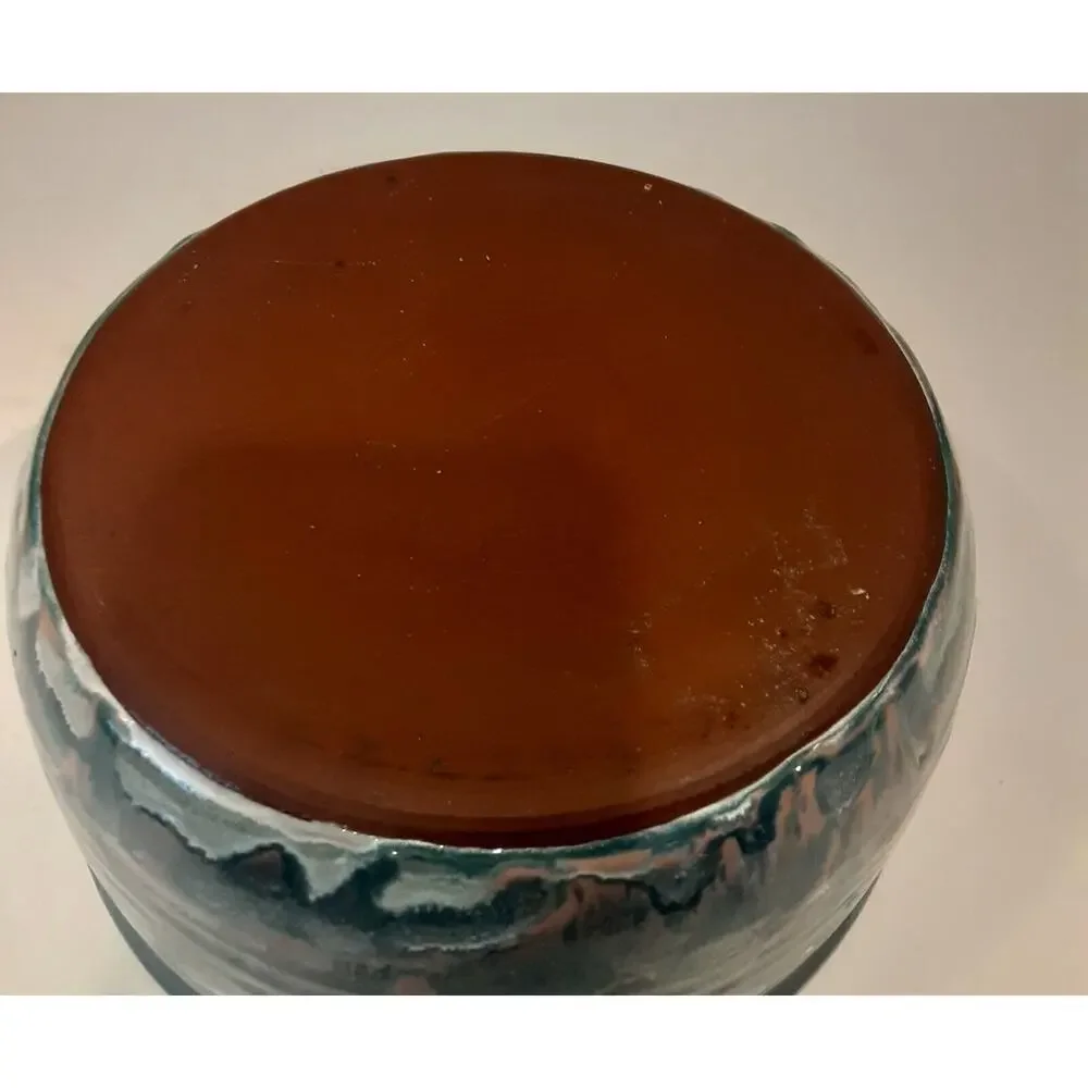 Vintage Amy Green Artist Signed Pottery Bowl 8